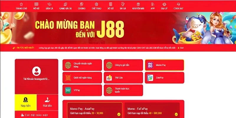 Liên hệ J88 khi bạn gặp sự cố hoặc lỗi trong quá trình nạp tiền hoặc rút tiền